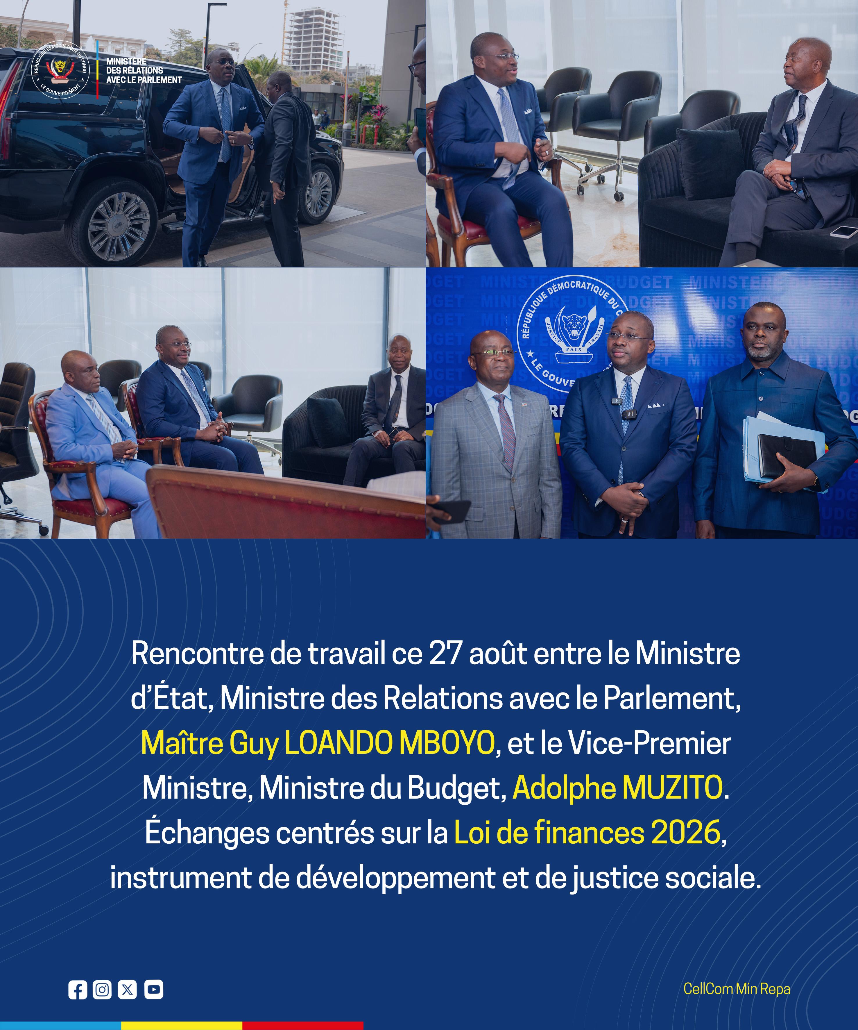 Rencontre de travail ce 27 août 2025 